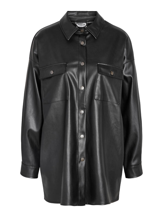 NMFLANNY L/S OVERSIZE PU SHIRT Paita