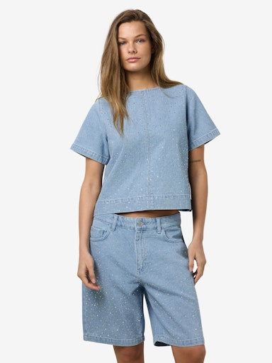 NMJANNEL 2/4 REGULAR SHIRT F088LB Farkkupaita