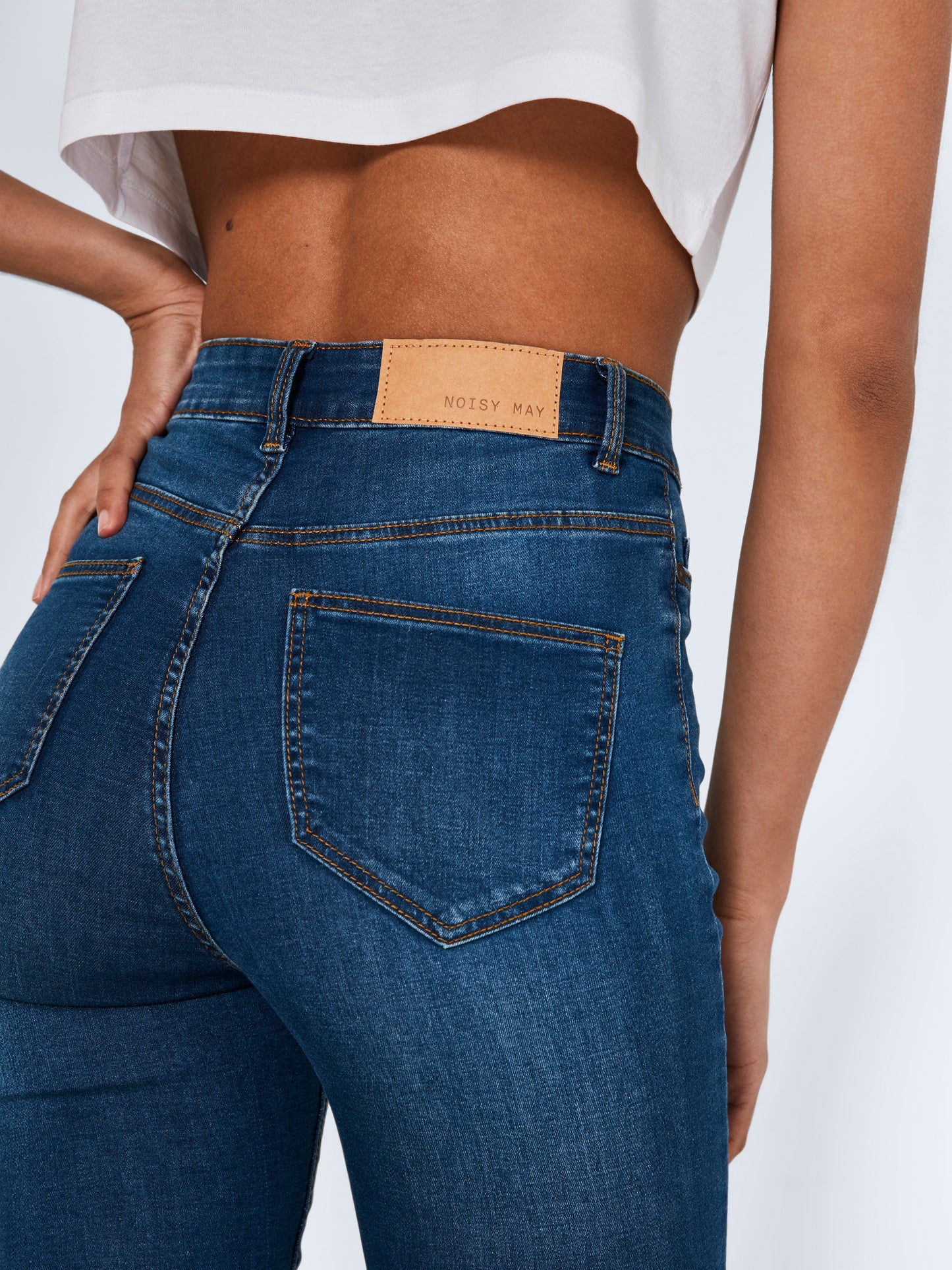 NMCALLIE HW SKINNY BLUE JEANS FWD NOOS Farkut