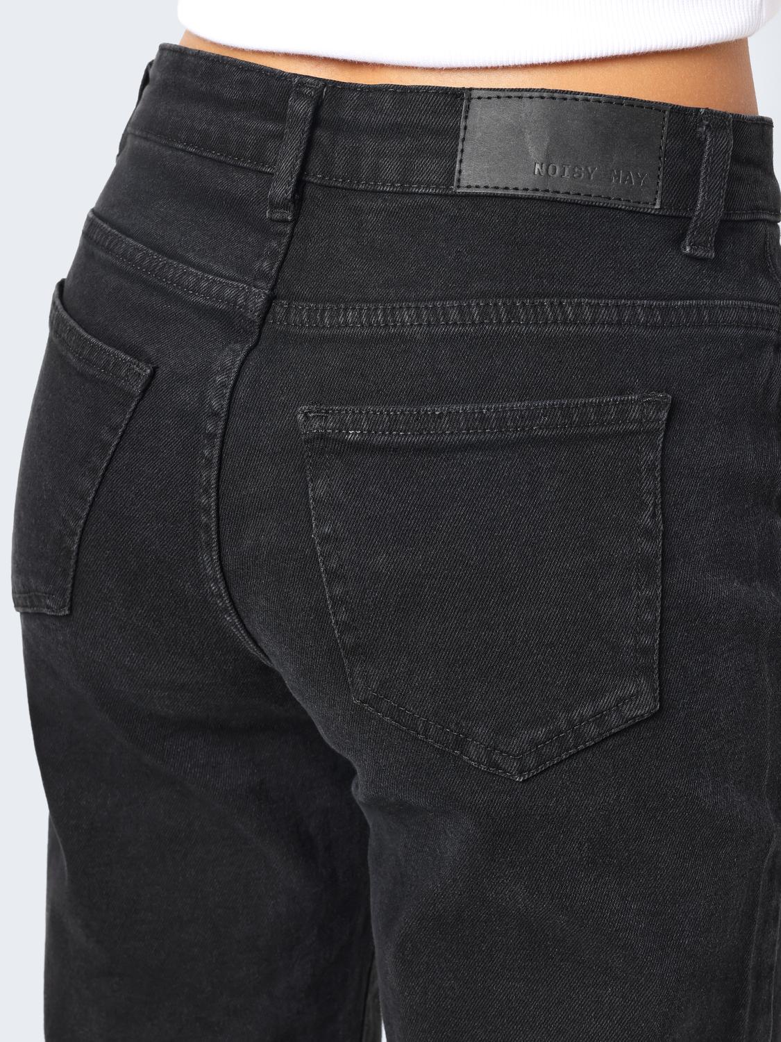 NMYOLANDA NW WIDE JEANS BLACK Farkut