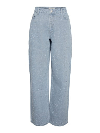 NMJANNEL 2/4 HW LOOSE JEANS F0088LB