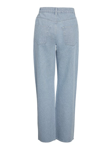 NMJANNEL 2/4 HW LOOSE JEANS F0088LB