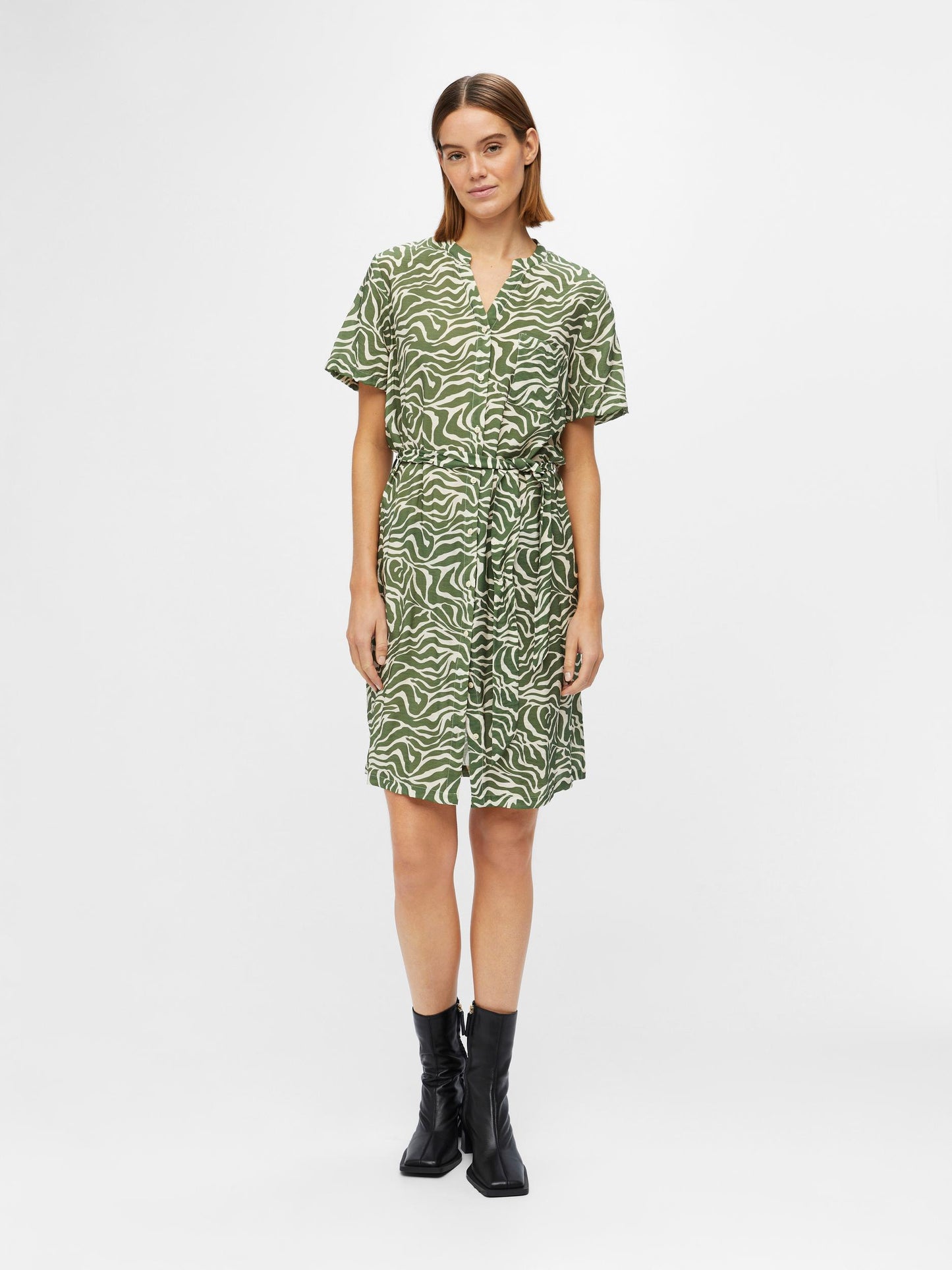OBJSELINE S/S SHIRT DRESS NOOS Mekko