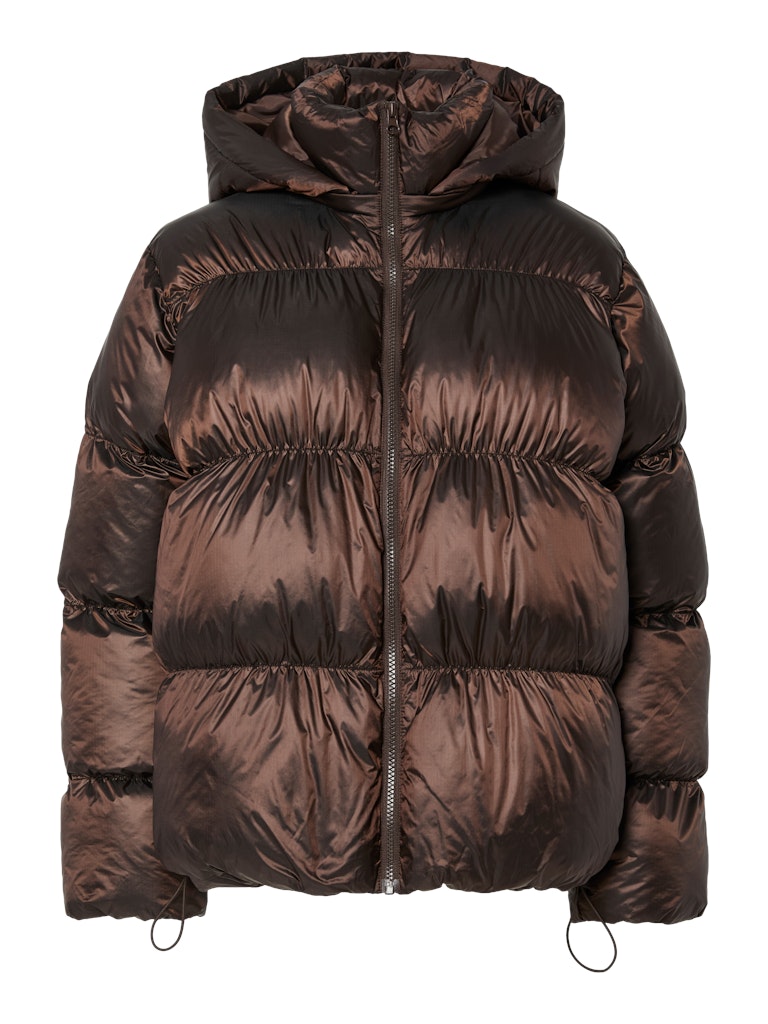PCMILLA SHINY PUFFER JACKET W. HOOD Toppatakki