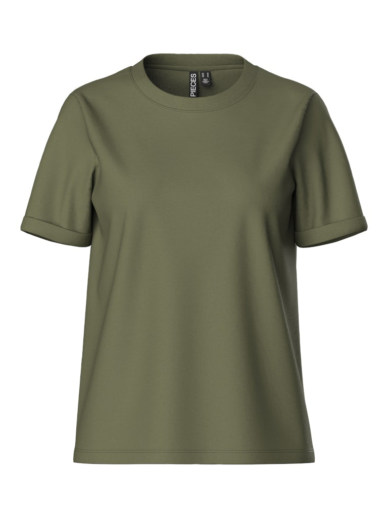 PCRIA SS FOLD UP SOLID TEE NOOS T-paita