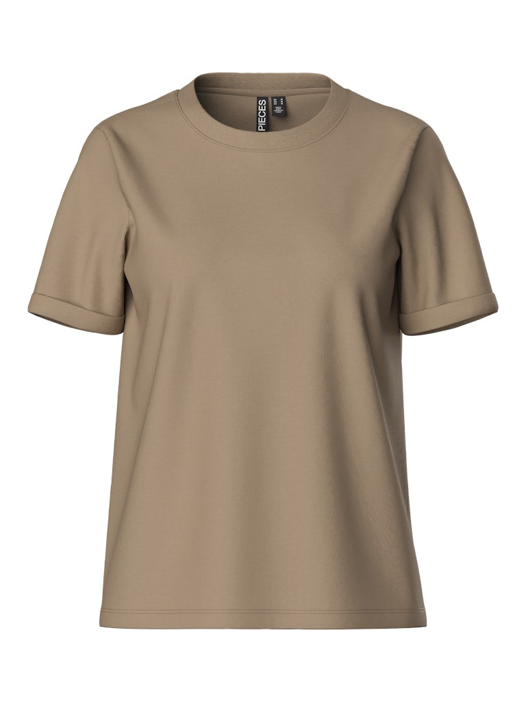 PCRIA SS FOLD UP SOLID TEE NOOS T-paita