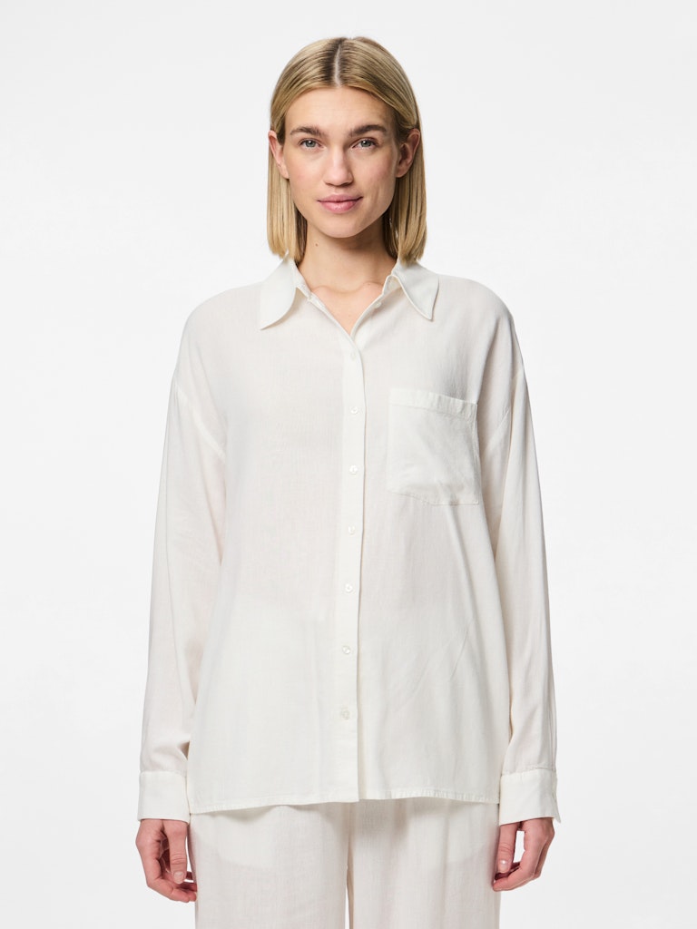 PCPIA LS LOOSE SHIRT WVN NOOS Paitapusero