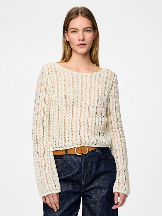 PCSIRI LS SHORT BOATNECK KNIT BC Pusero