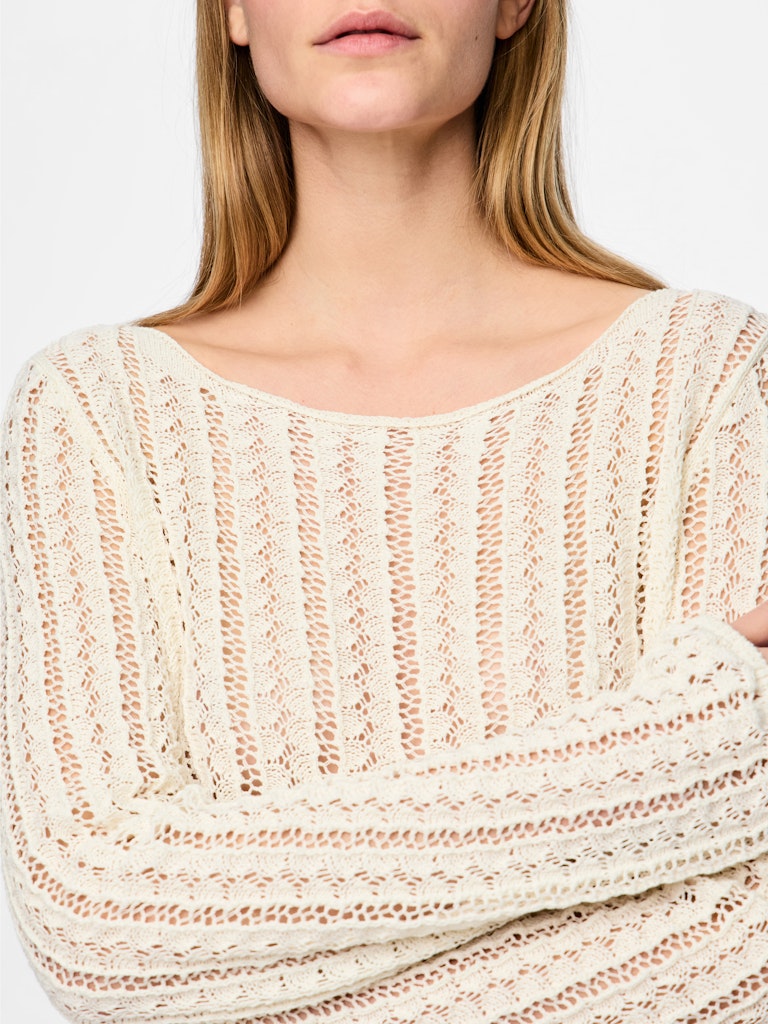 PCSIRI LS SHORT BOATNECK KNIT BC Pusero