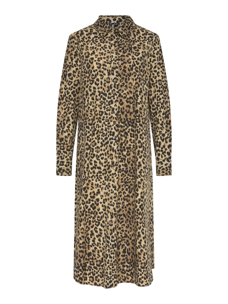 PCSLOE LS MIDI SHIRT DRESS WVN BC Mekko