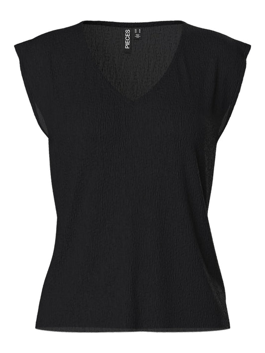 PCFLORA SS V-NECK TOP BC Toppi