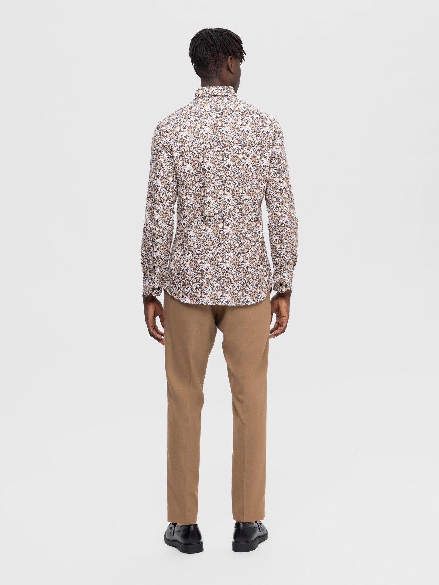 SLHSLIM-ETHAN-AOP SHIRT LS Kauluspaita