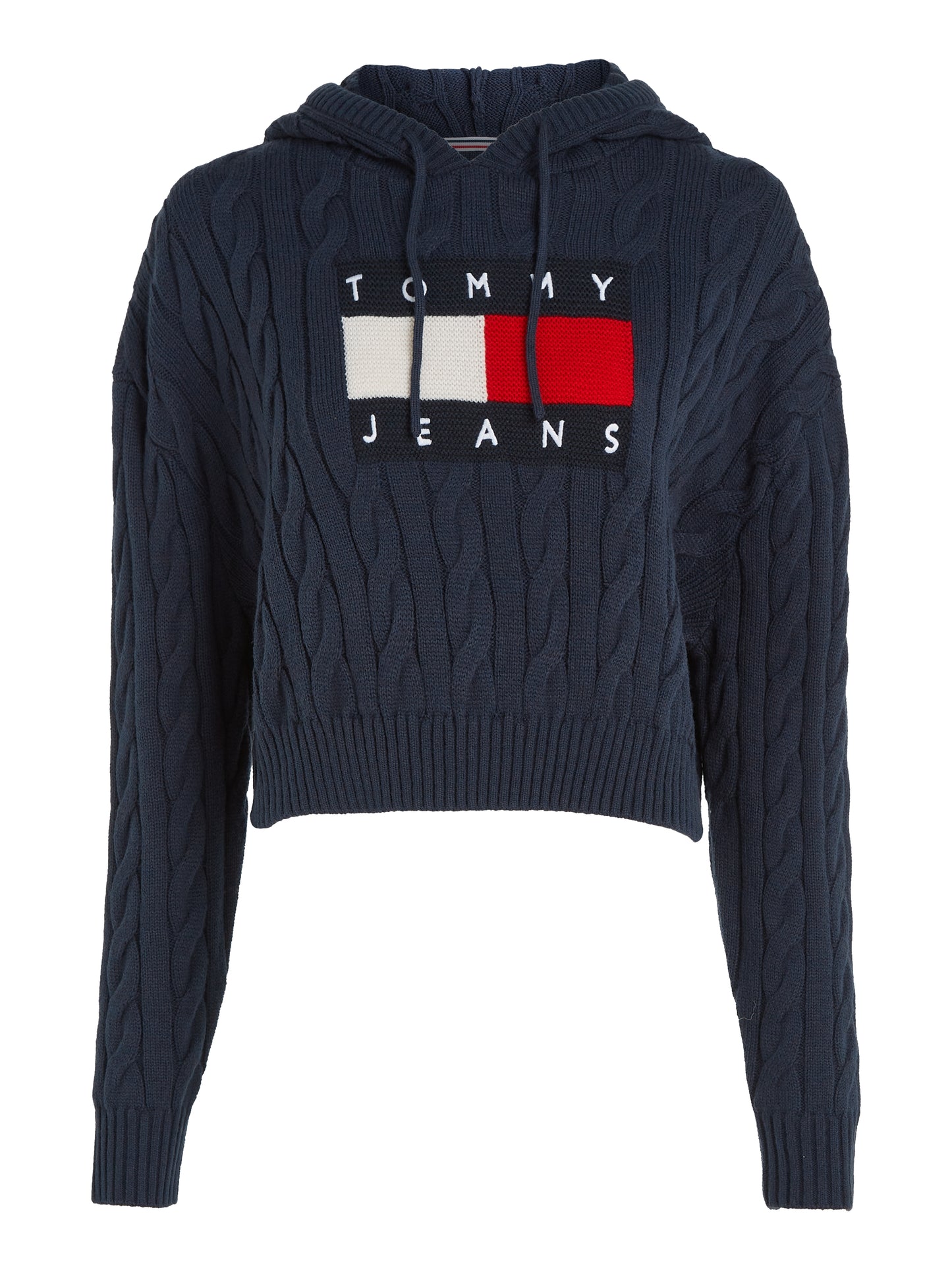 TJW CENTER FLAG CABLE HOODIE Neule
