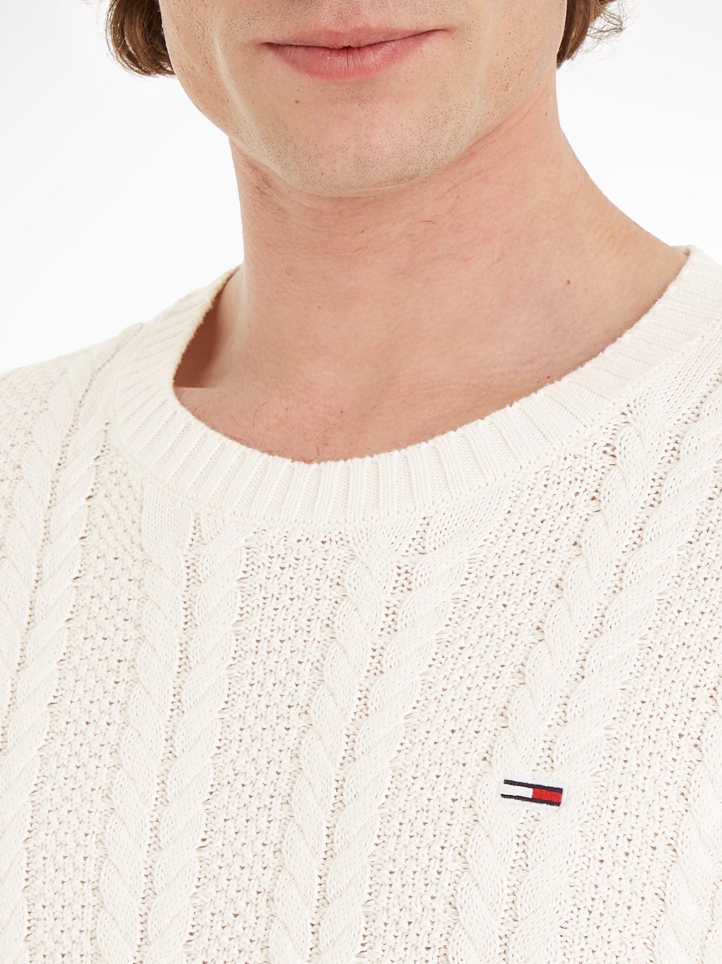 TJM REG CABLE SWEATER Neulepusero