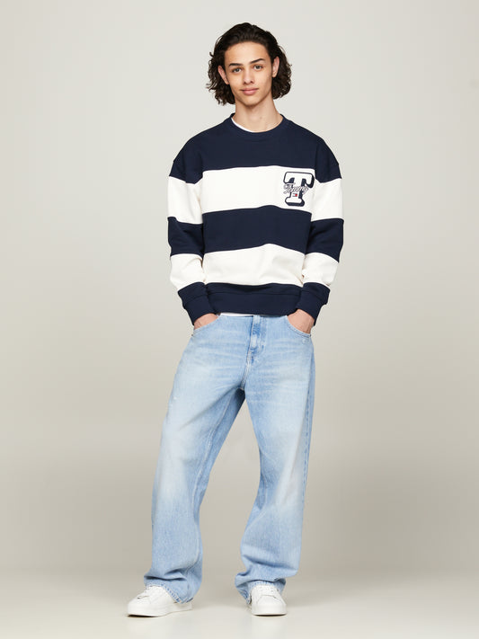 TJM RLX CUT & SEW LETTER CREW Collegepaita