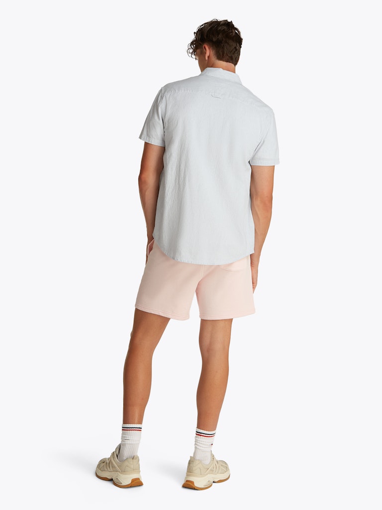 TJM REG LINEN BLEND STP SS SHIRT Paita