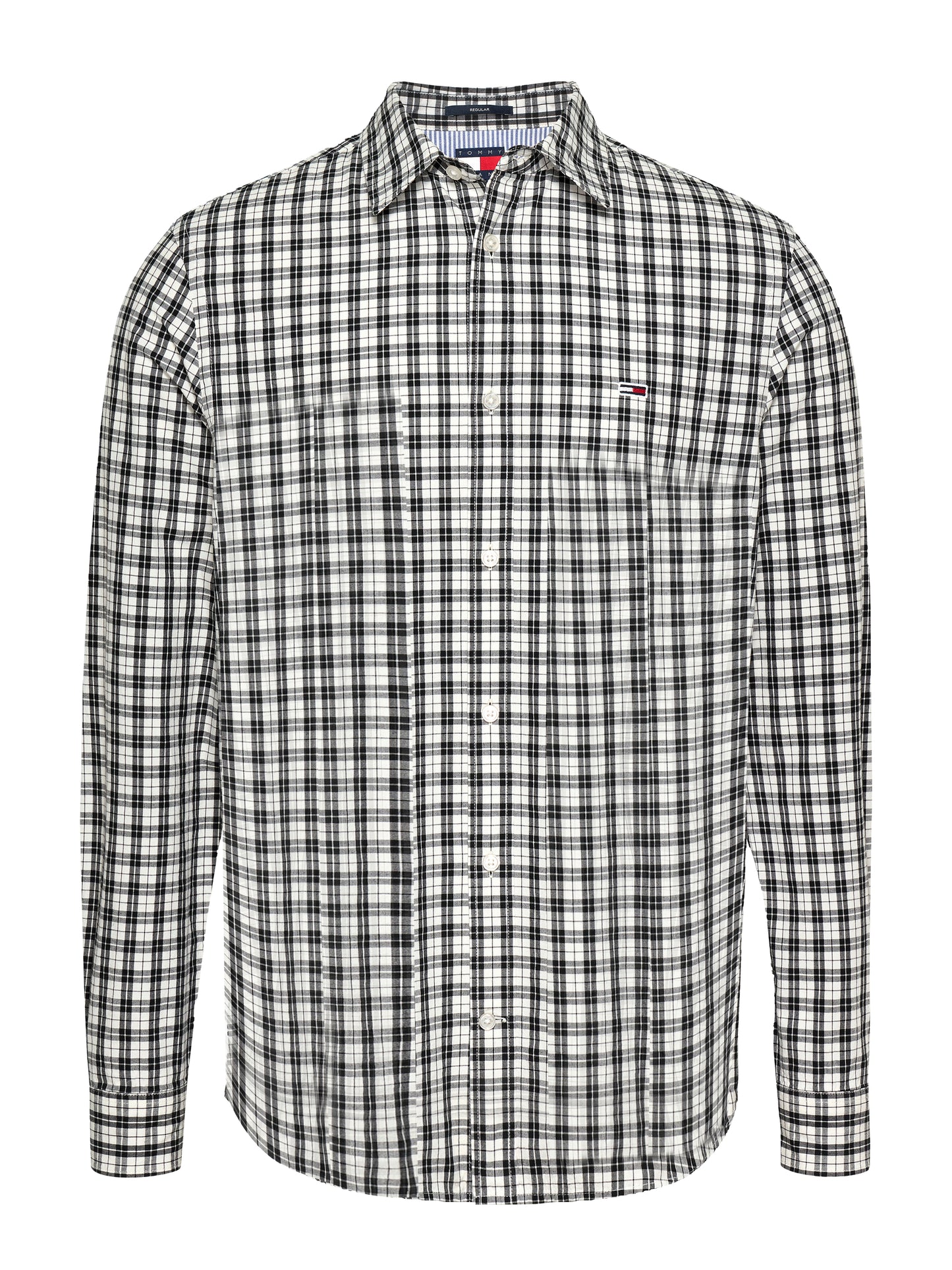 TJM REG POPLIN CHECK LS SHIRT Kauluspaita