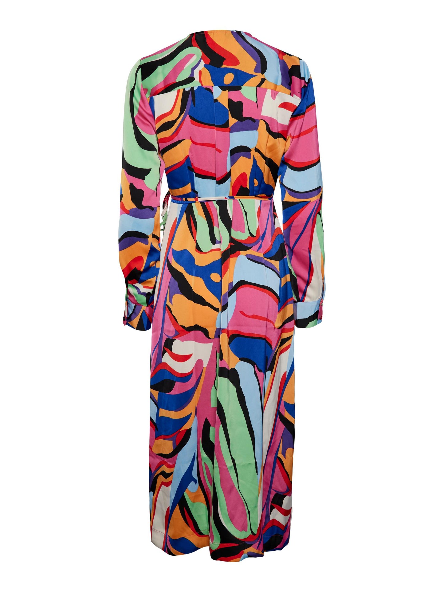YASPELLA LS WRAP MIDI DRESS NOOS Mekko