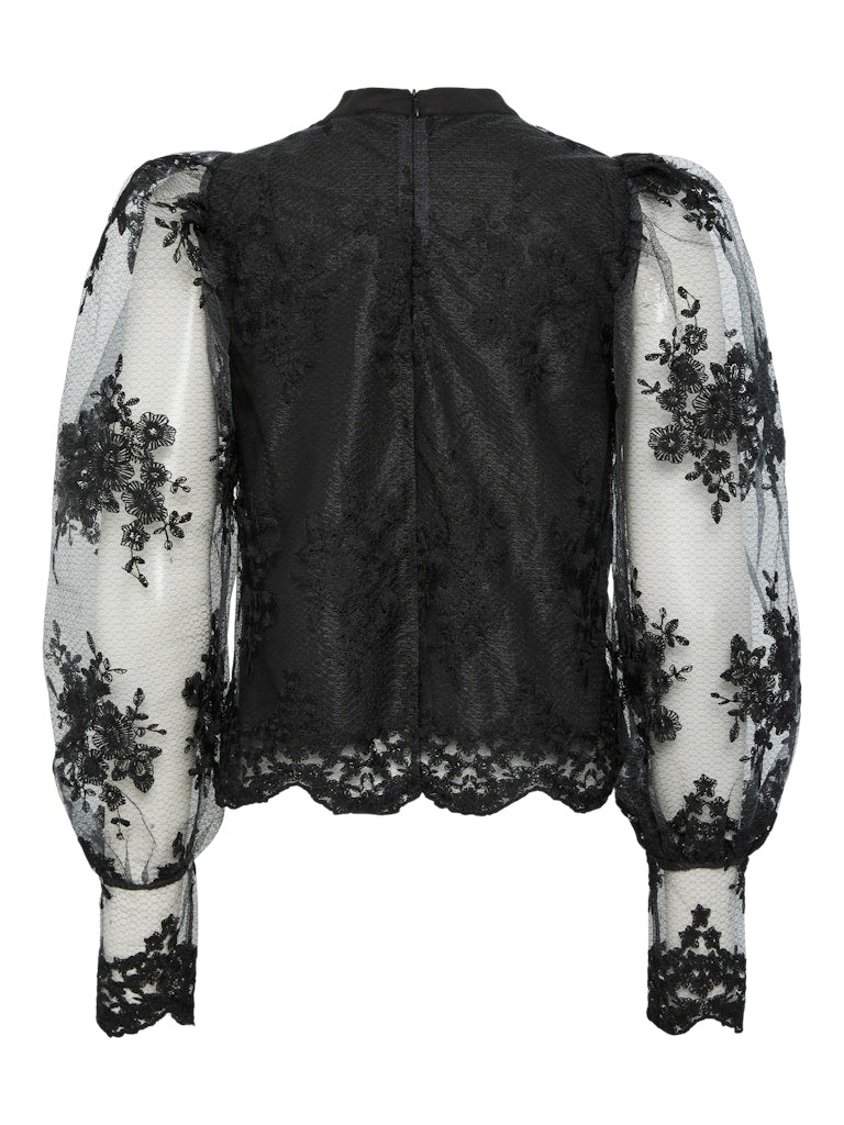 YASLISA LS LACE TOP W LINING-SHOW Pusero