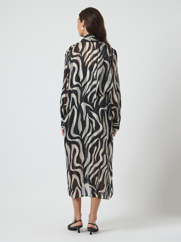 YASTWIGSY LS TIE NECK LONG DRESS Mekko