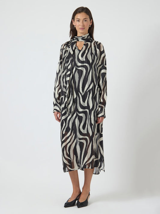 YASTWIGSY LS TIE NECK LONG DRESS Mekko