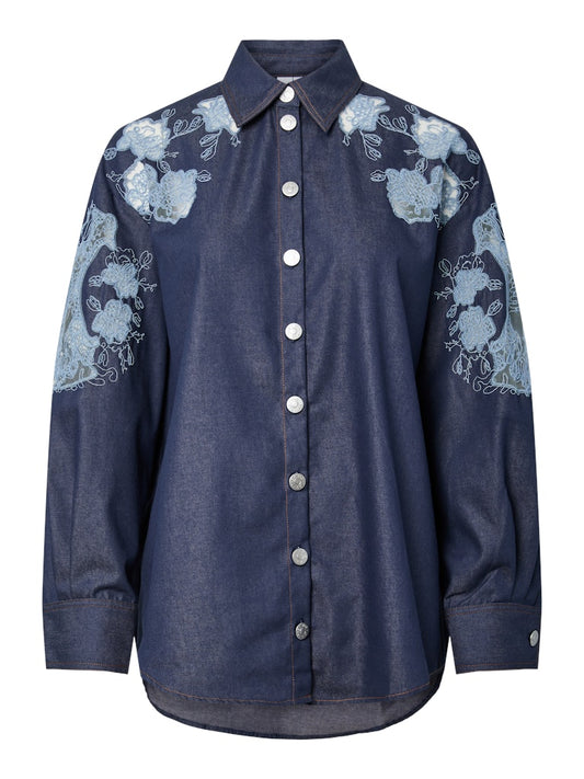 YASLINEA LS SOFT DEMIM SHIRT Farkkupaita