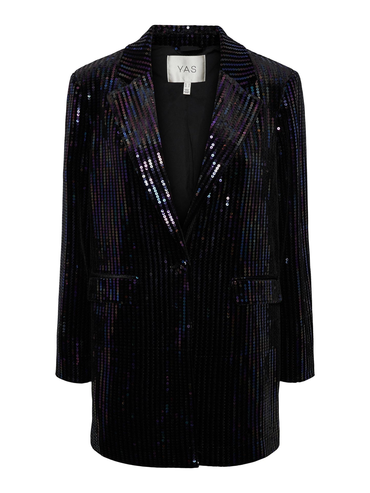 YASELIVA SEQUIN LS LONG BLAZER - SHOW Bleiseri