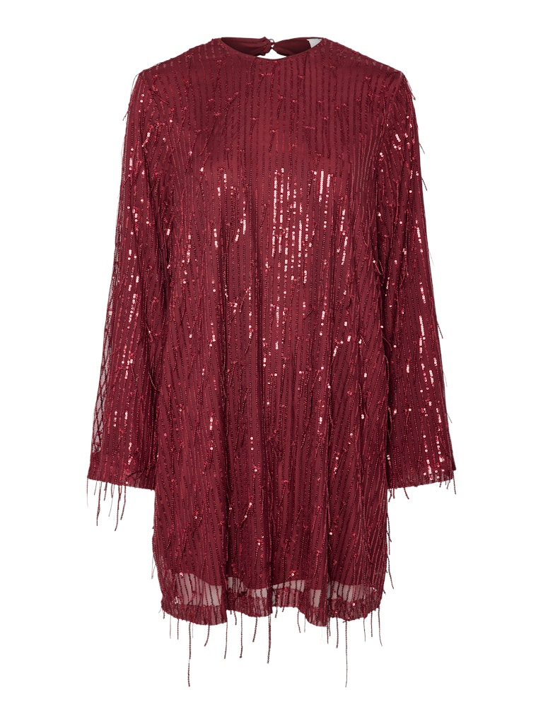 YASLANTRA LS SEQUIN FRINGE DRESS - SHOW Mekko