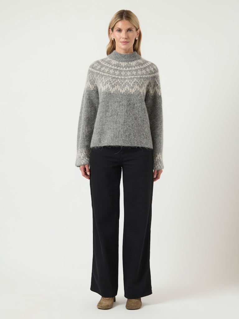 YASLIRI LS WOOL BLEND KNIT PULLOVER Villapaita