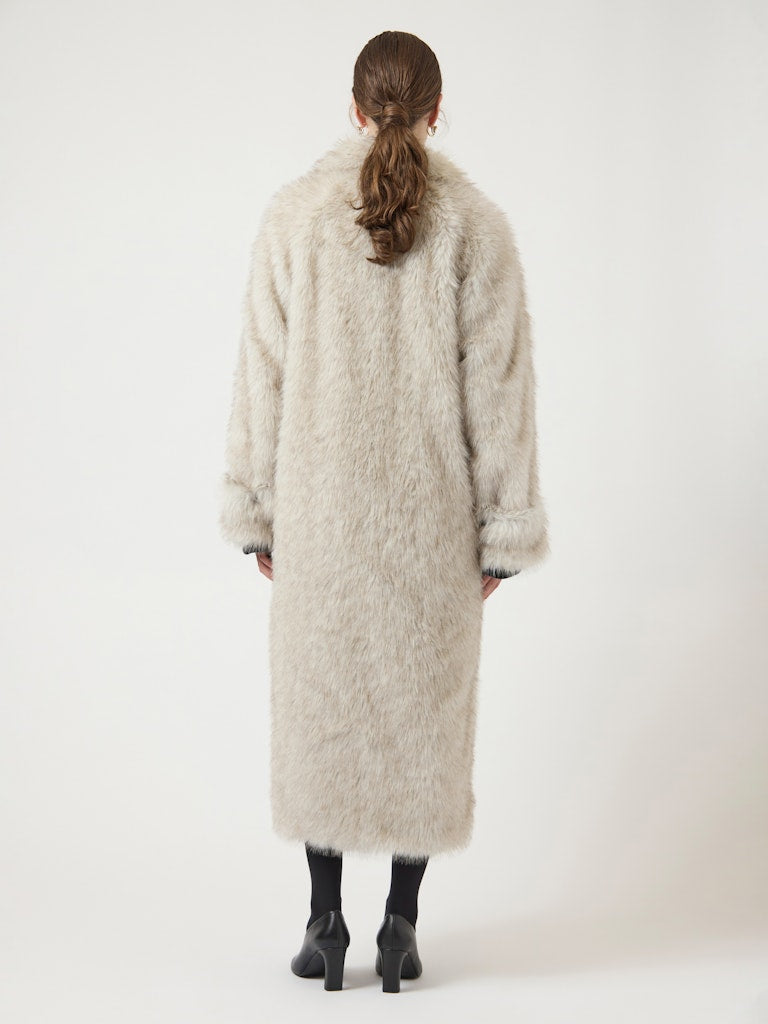 YASPAULA LS LONG FAUX FUR COAT - D2D Keinoturkistakki