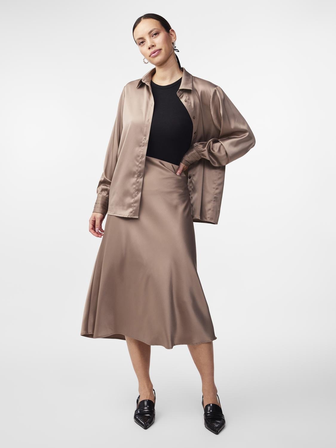 YASPELLA HW MIDI SKIRT Hame