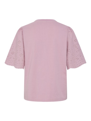 YASLEX SS TOP W. EMB SLEEVES Paita