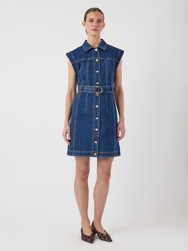 YASNEMA SL DENIM DRESS Farkkumekko