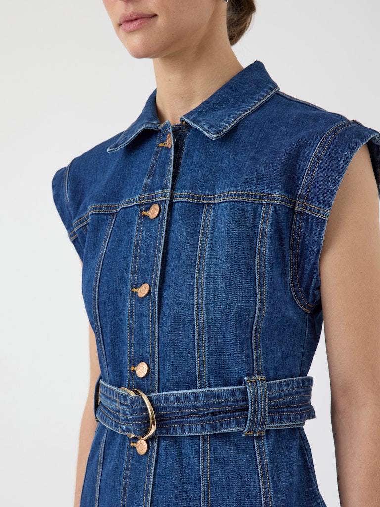 YASNEMA SL DENIM DRESS Farkkumekko