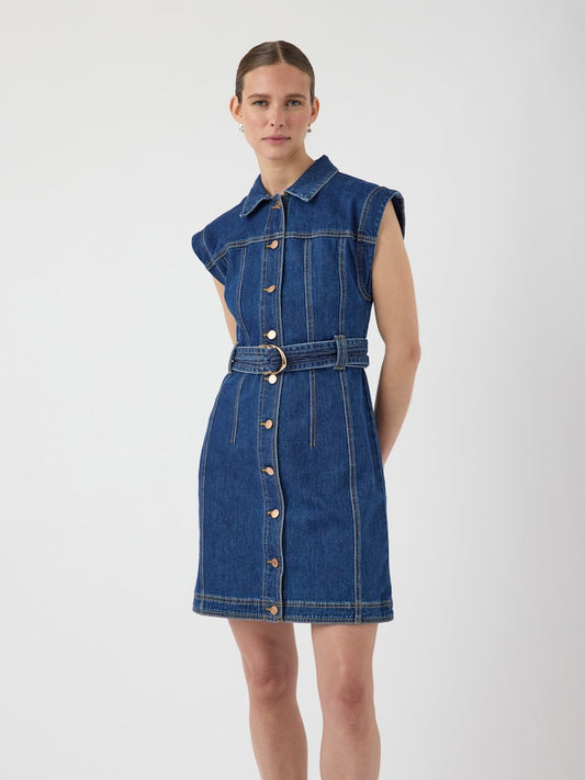 YASNEMA SL DENIM DRESS Farkkumekko