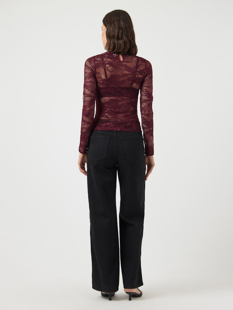YASLACEY LS LACE TOP S. NOOS Paita