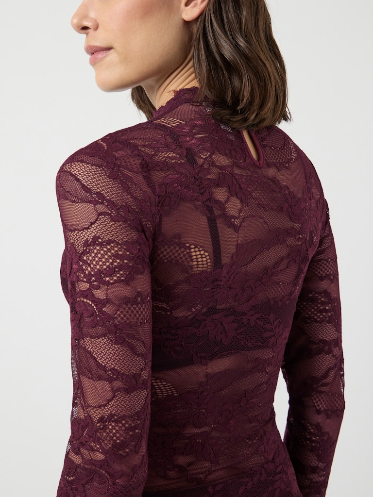 YASLACEY LS LACE TOP S. NOOS Paita