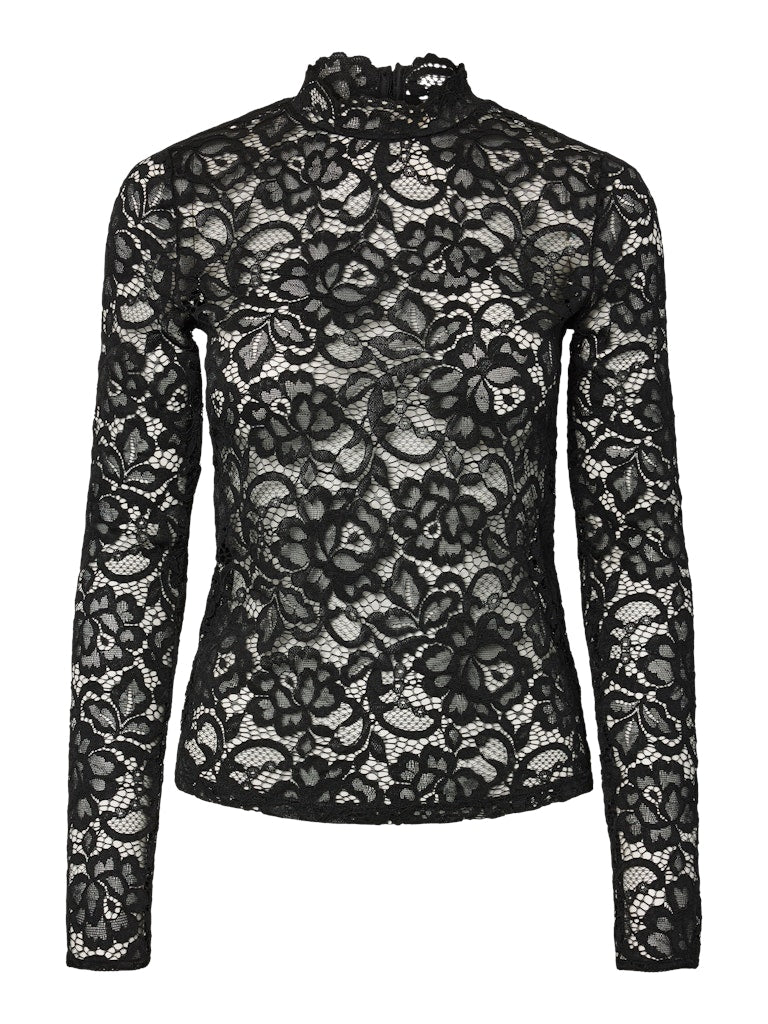 YASLACEY LS LACE TOP S. NOOS Paita