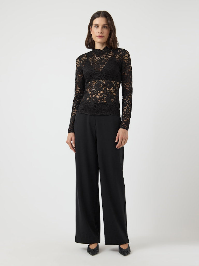 YASLACEY LS LACE TOP S. NOOS Paita