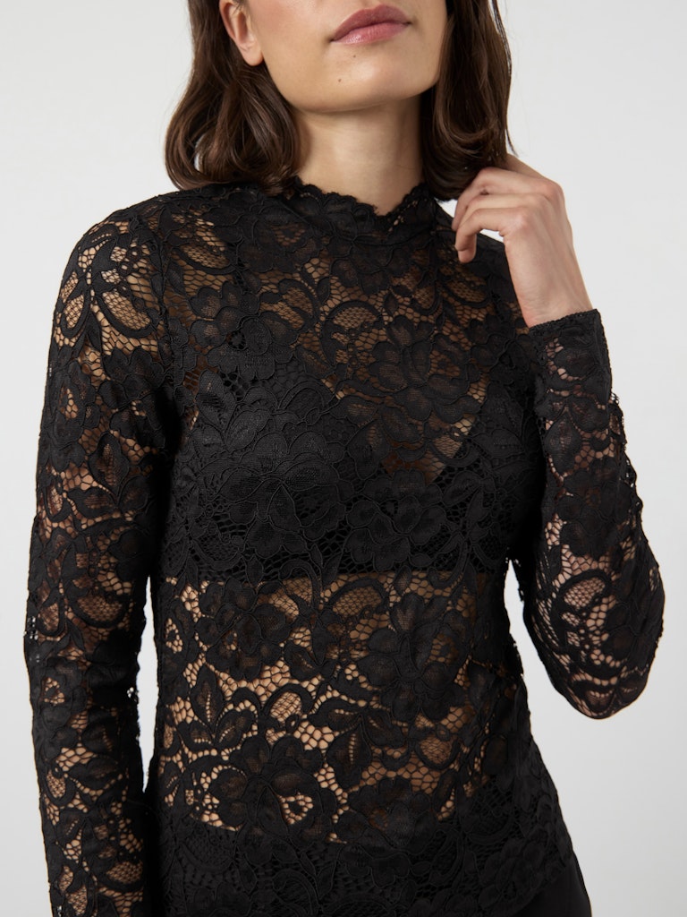 YASLACEY LS LACE TOP S. NOOS Paita