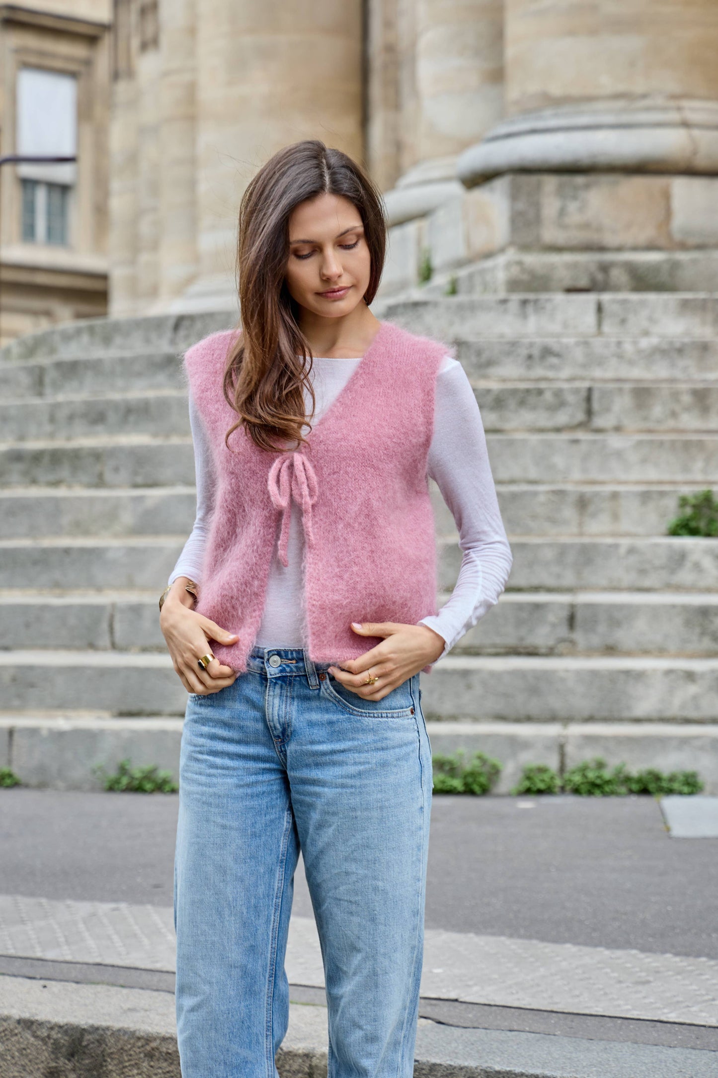 NAÏS PARIS Kid Mohair Liivi rusetilla