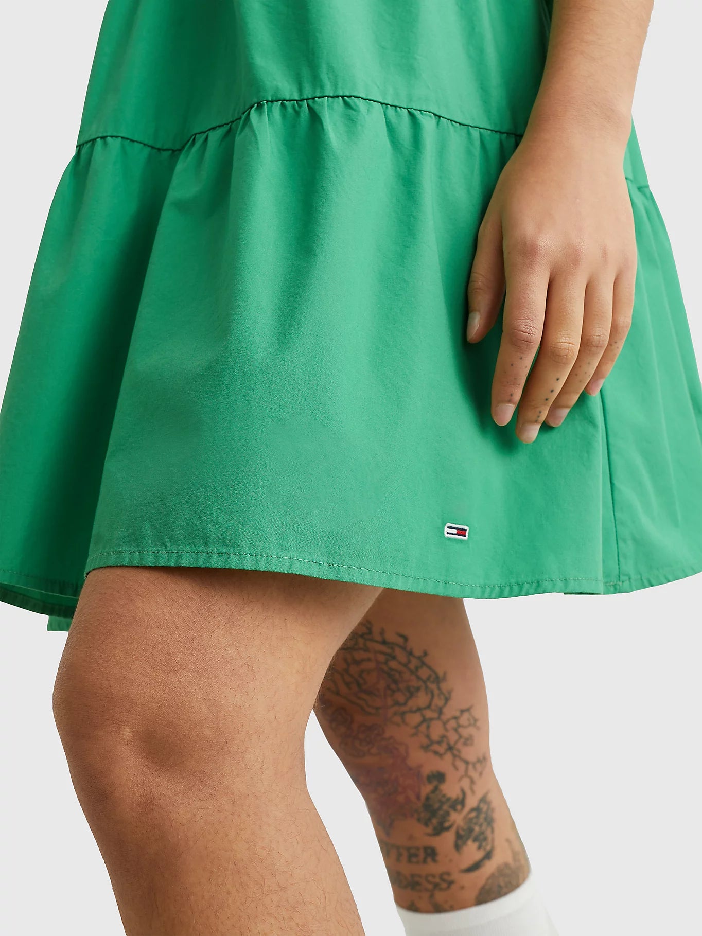 TJW POPLIN TIERED STRAPPY DRESS Mekko