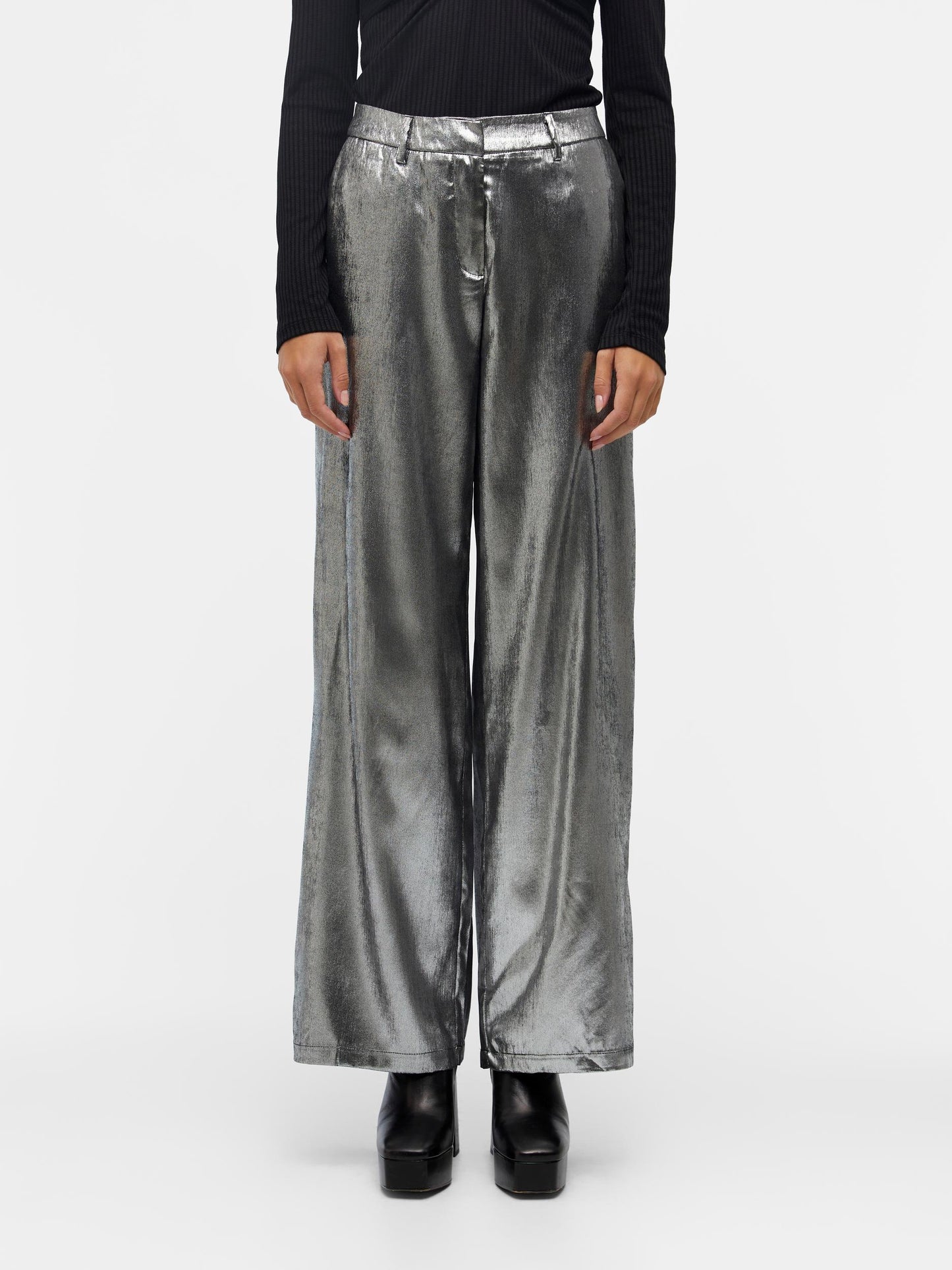 OBJUNA LISA WIDE PANTS AU 22 Housut