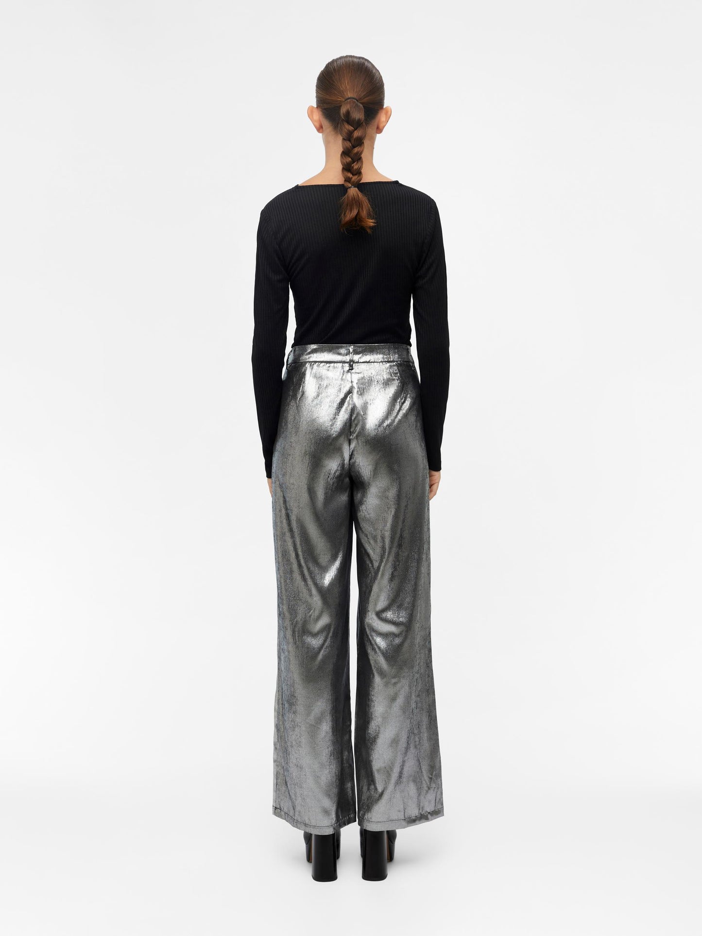 OBJUNA LISA WIDE PANTS AU 22 Housut