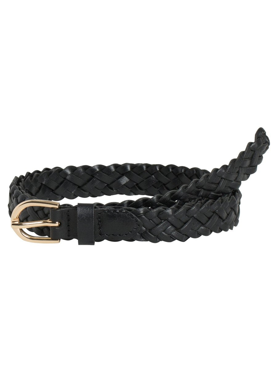 PCAVERY LEATHER BRAIDED SLIM BELT NOOS Vyö