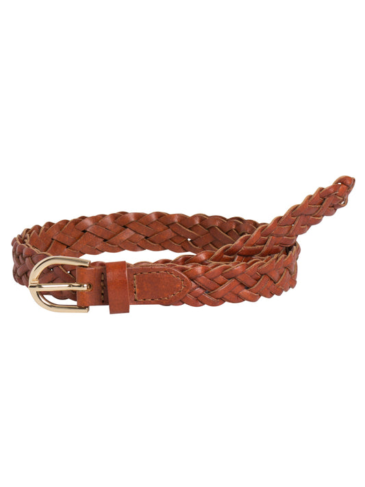 PCAVERY LEATHER BRAIDED SLIM BELT NOOS Vyö