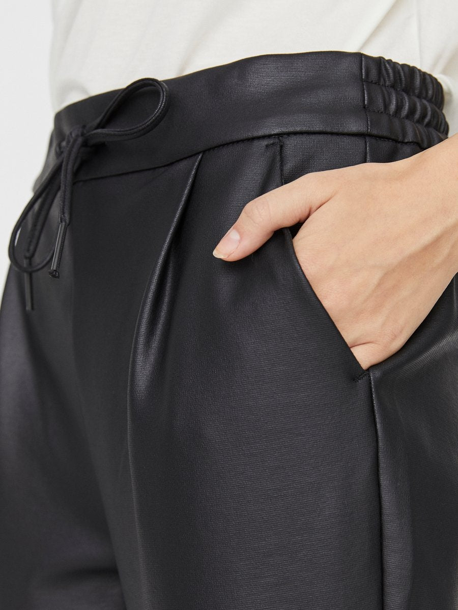 VMEVA MW LOOSE COATED PANT housut