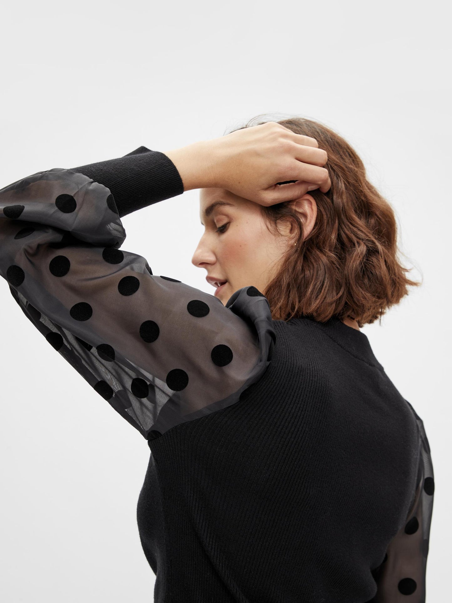 YASDOTME LS KNIT PULLOVER S. Neule