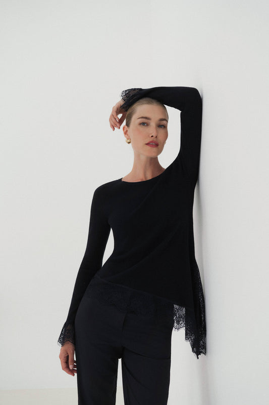 LULUMARY ASYMMETRIC SWEATER Paita