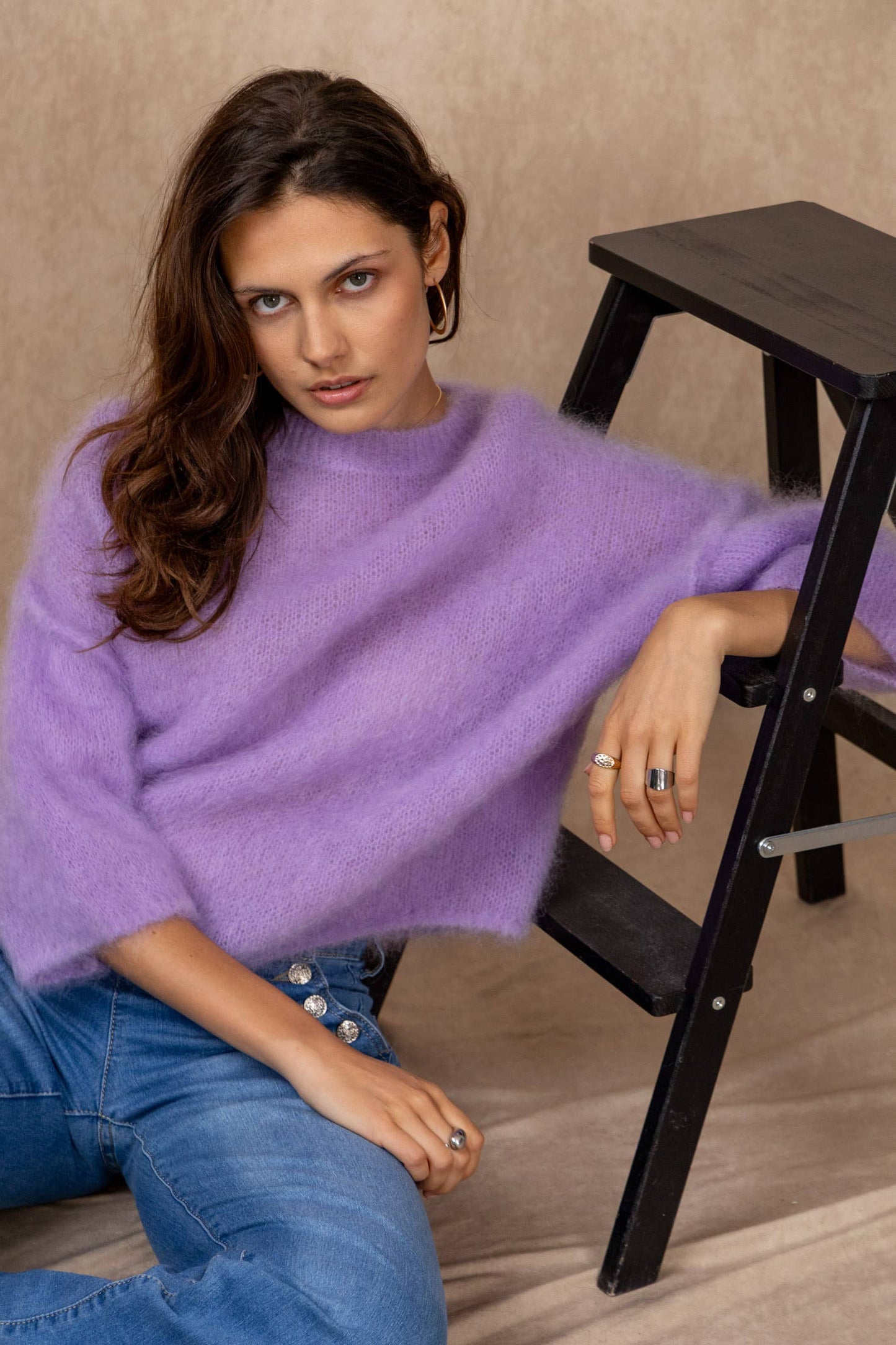 NAÏS PARIS Kid Mohair neulepusero
